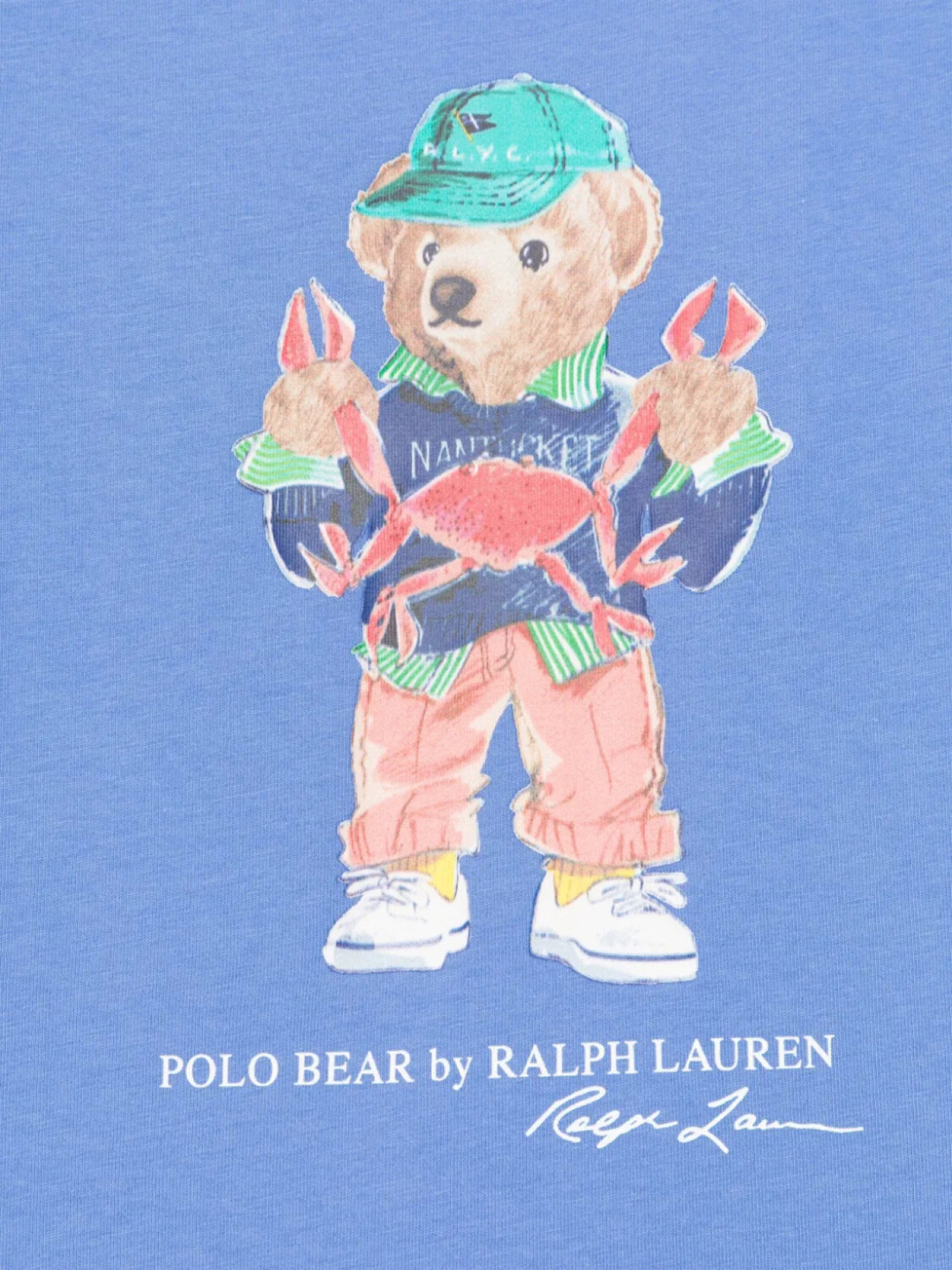 POLO RALPH LAUREN KIDS футболка Polo Bear, синий — фото 3