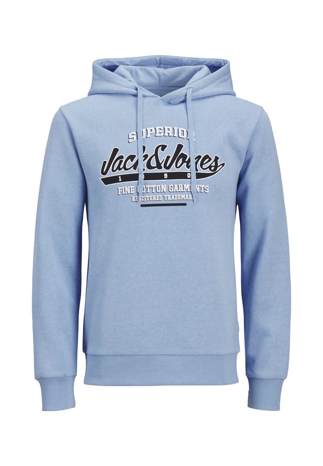 

Толстовка с капюшоном и логотипом Jack & Jones, голубой