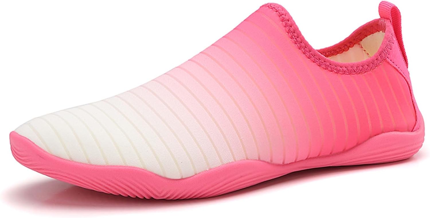 

Водные туфли для мужчин и женщин, водные виды спорта, плавание, пляж, серфинг, ходьба, танцы, йога, фитнес, тренировки, многофункциональная обувь Generic, белый/розовый