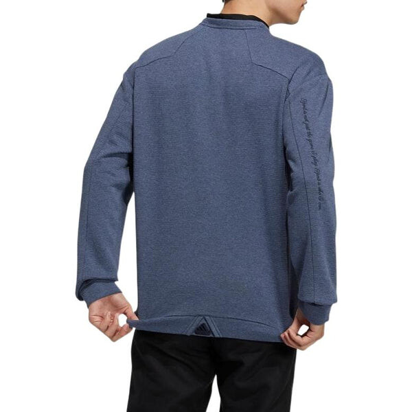 Толстовка adidas Solid Color Cozy Pullover Sports Long Sleeves Hoodie Men's Blue, синий — фото 3