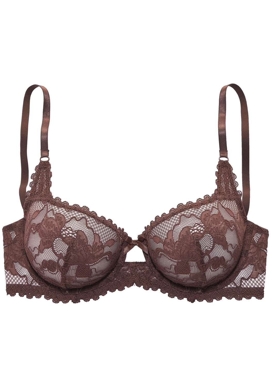 

LASCANA Push-up Bra в темно-коричневом цвете