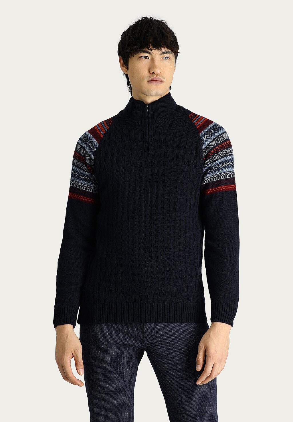 

Вязаный свитер ROLLKRAGEN REISSVERSCHLUSS Kigili, цвет dark navy blue