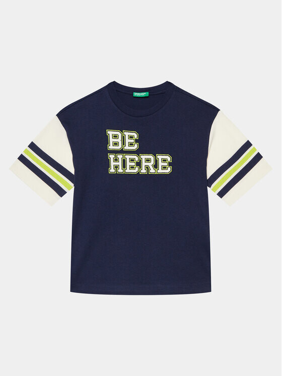 

Футболка оверсайз United Colors Of Benetton, синий