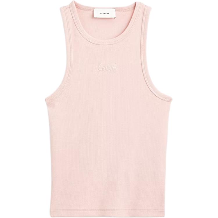 

COACH SS25 Топ-майка женская светло-розовая