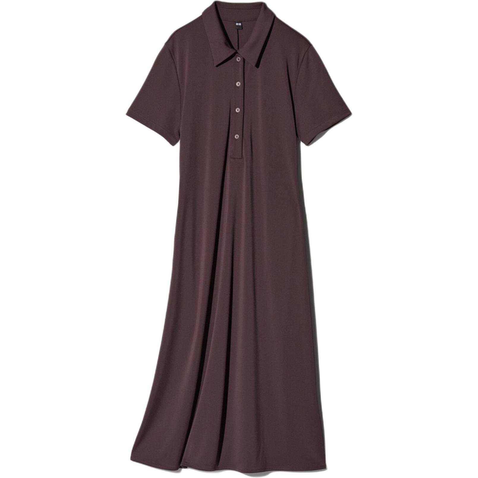 

Женское платье с коротким рукавом UNIQLO, черный