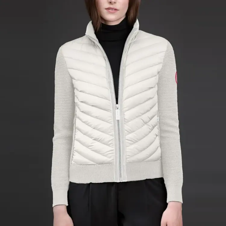 HyBridge Сборная Курка с Высоким Воротником Canada Goose, Полынно-Белый — фото 3