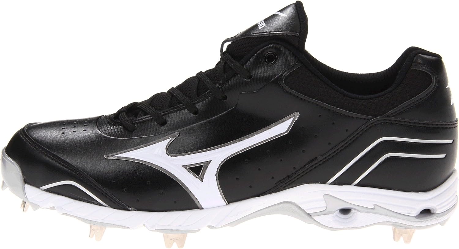 Бейсбольные бутсы Mizuno для мужчин 9-Spike Advanced Classic 7, белый/черный — фото 2