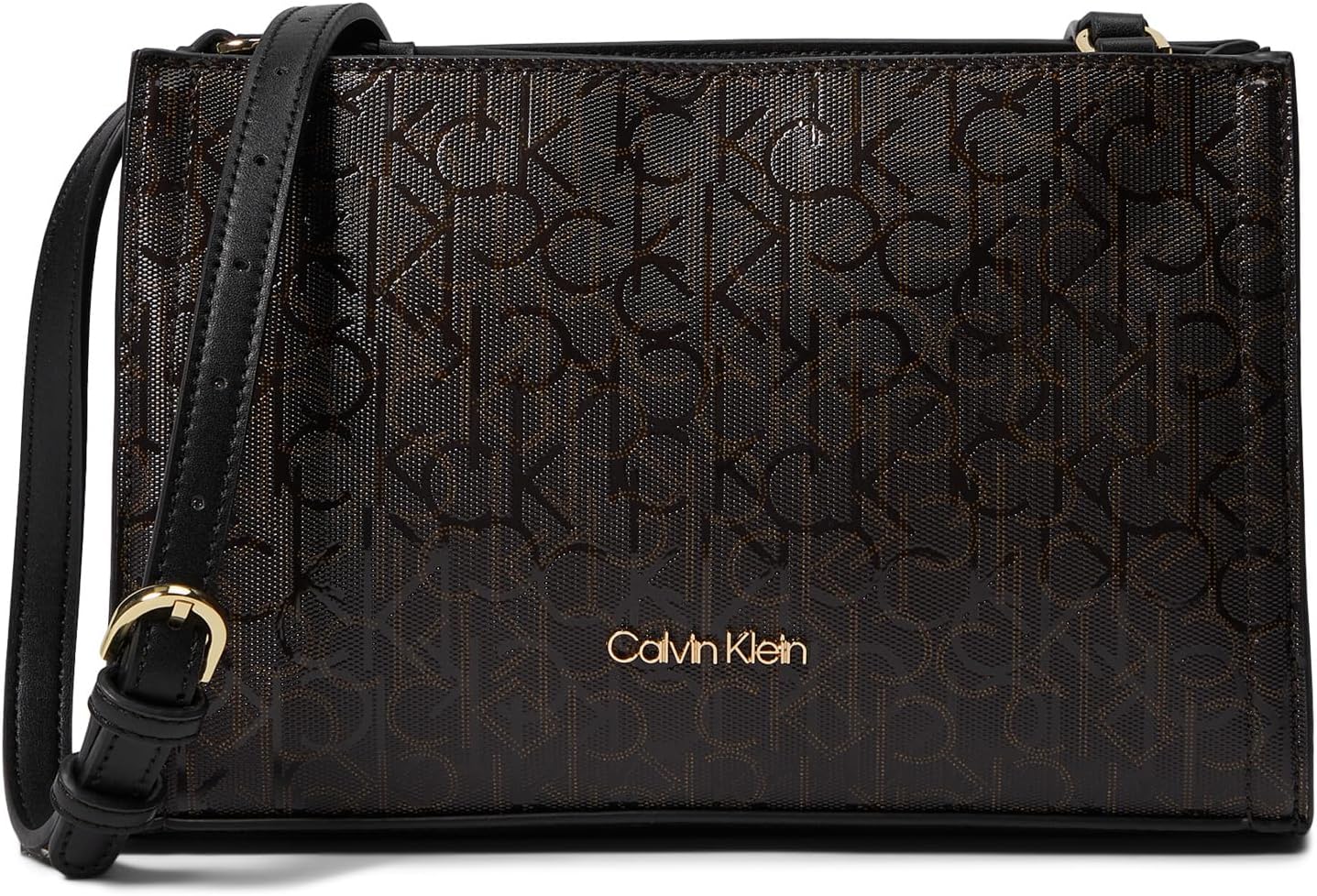 

Сумка кросс-боди Calvin Klein Deesha Signature Crossbody, цвет Brown/Khaki/Black