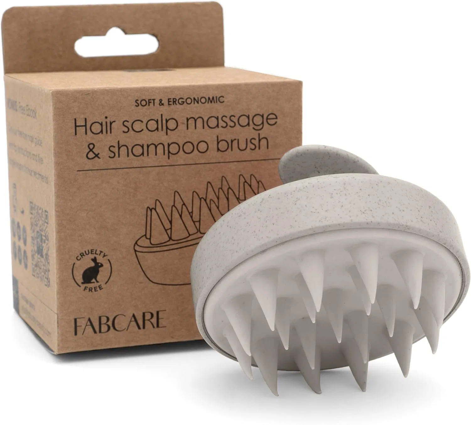 Щетка для массажа кожи головы от FABCARE Fabcare, Beige