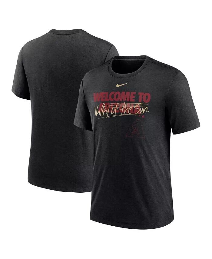 

Футболка мужская Heather Black Arizona Diamondbacks Home Spin Tri-Blend Nike