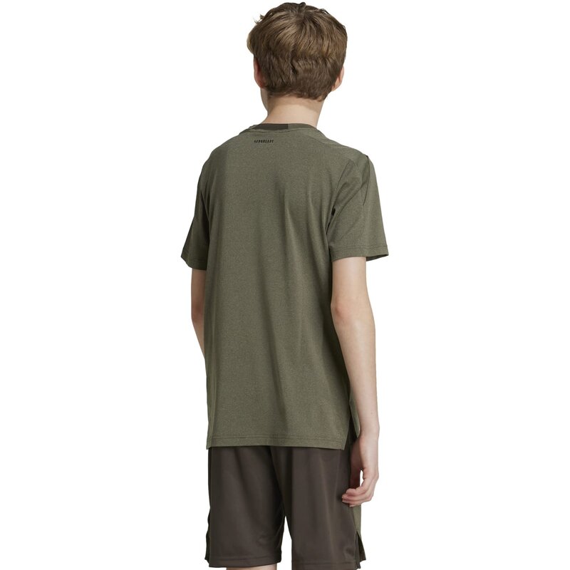 Футболка тренировочная Aeroready Heather Kids Adidas, мультиколор — фото 3