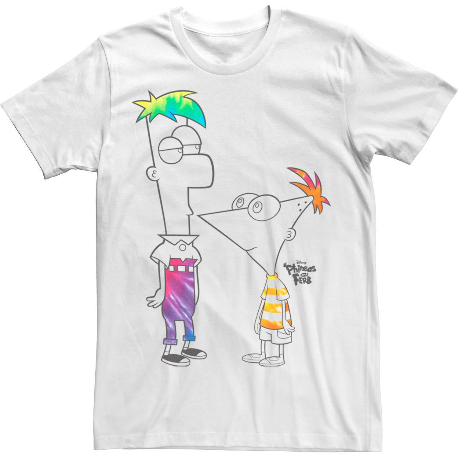 

Мужская футболка Disney Phineas And Ferb Boys Of Tie Dye Licensed Character