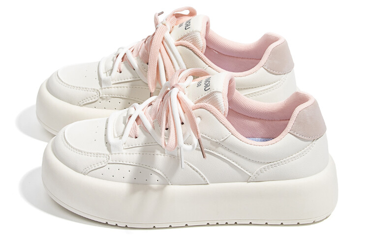 Кроссовки HUANQIU Skateboarding Shoes Women's Low-top Pink, розовый — фото 2