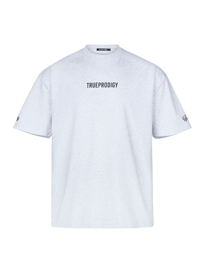 

Trueprodigy Футболка оверсайз Kai F серого меланжевого цвета, Серый, Trueprodigy Футболка оверсайз Kai F серого меланжевого цвета