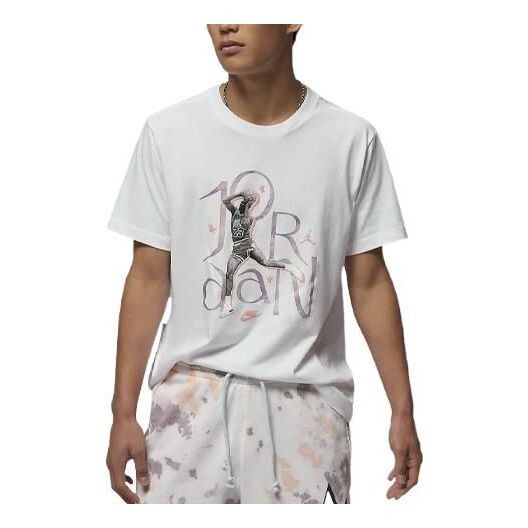 

Футболка Air Jordan Round Neck Pullover Short Sleeve T-Shirt Men's White, белый