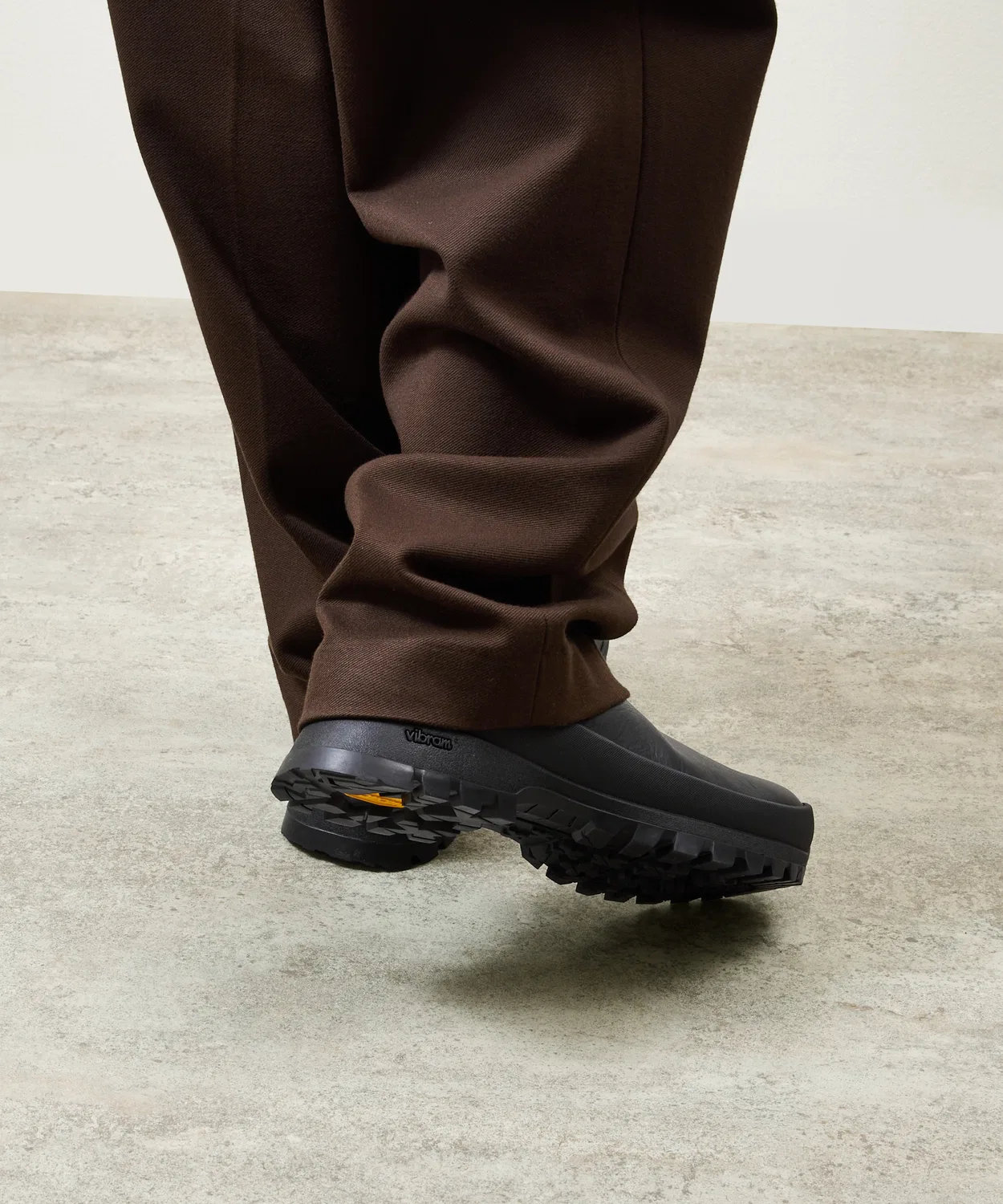 Ботинки кожаные с мембраной Gore-Tex PADRONE на подошве Vibram #884C, чёрные — фото 3