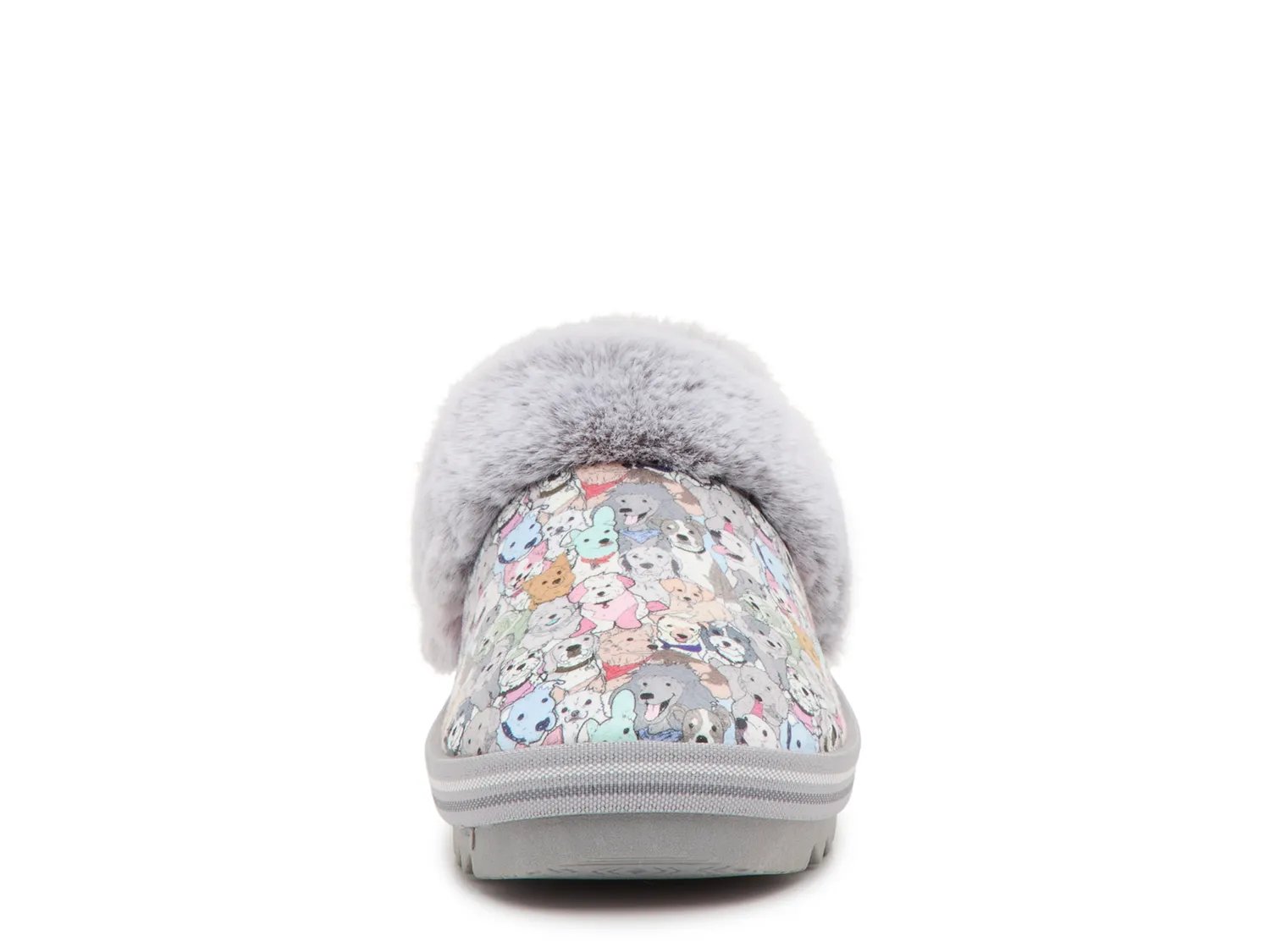 Тапочки Skechers BOBS Slip-Ins Cozy Kiss Paw Slipper - Women's, светло-серый — фото 2