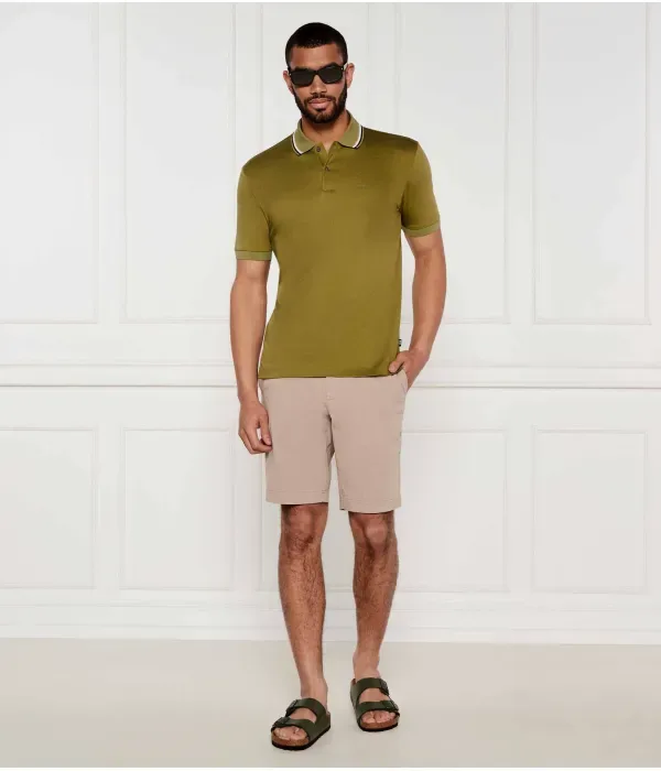 Пенроуз Поло 38 slim fit Boss, оливково-зеленый — фото 2