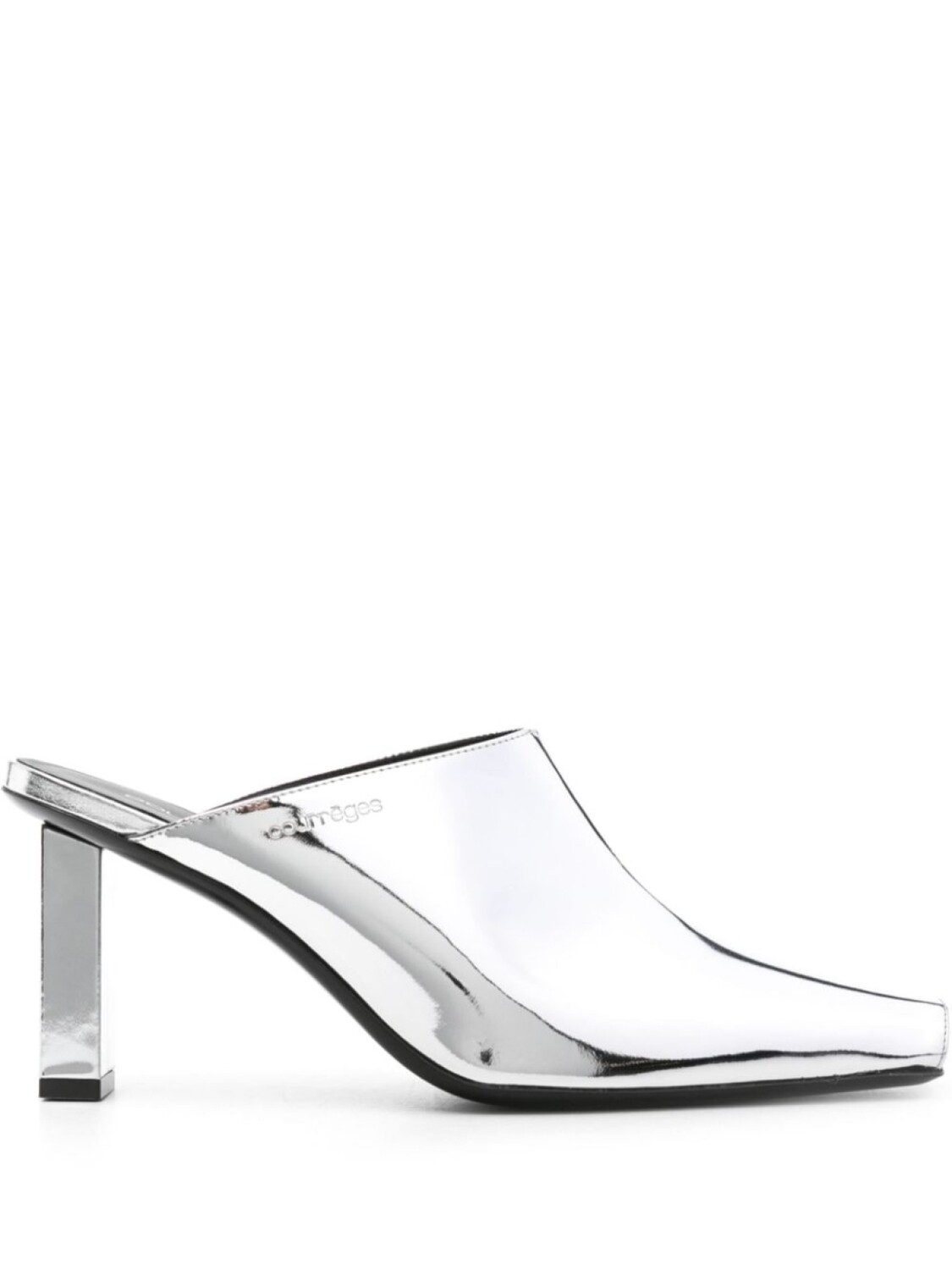 

Courrèges мюли Sleek 70 с зеркальным эффектом, серебристый
