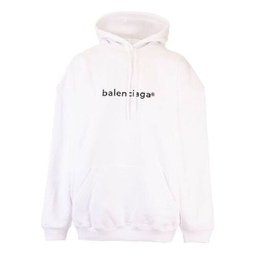 

Свитер logo printing hoodie white Balenciaga, белый