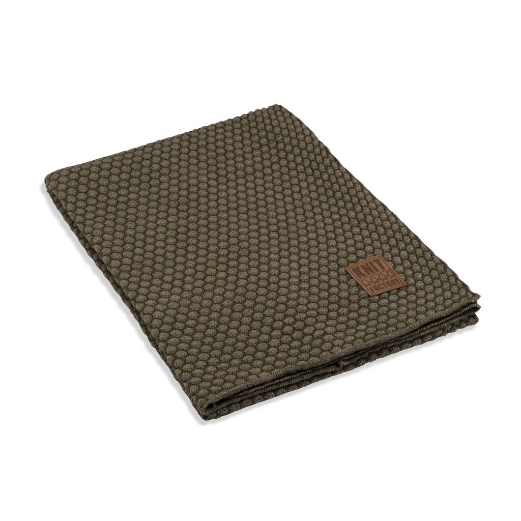 

Плед Knit Factory Juul - Зеленый/Оливковый - 160x130 см