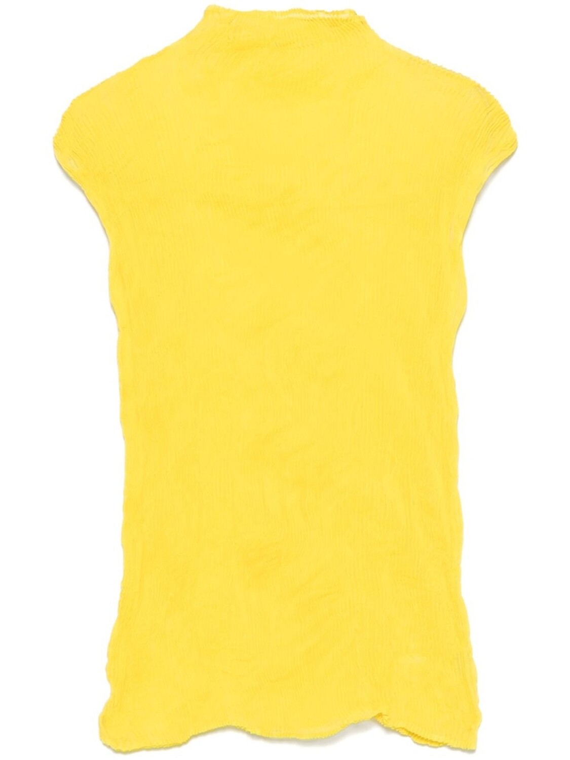 

Issey Miyake шифоновый топ с драпировкой, желтый