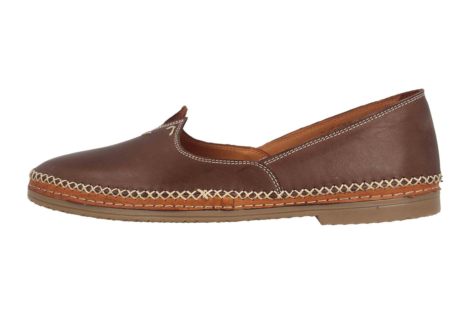 

Балетки manitu Slipper, коричневый