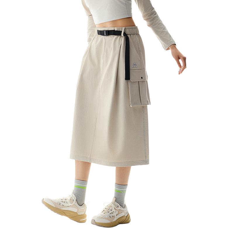 

Спортивная коллекция Lifestyle Коллекция Outdoor Повседневная длинная юбка Women's Sand Dune Gray ANTA, серый