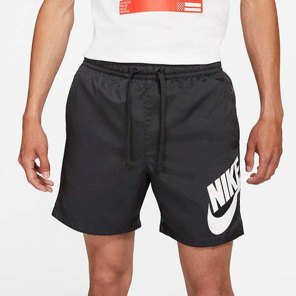 Шорты casual sports large logo woven sports shorts black Nike, черный — фото 4