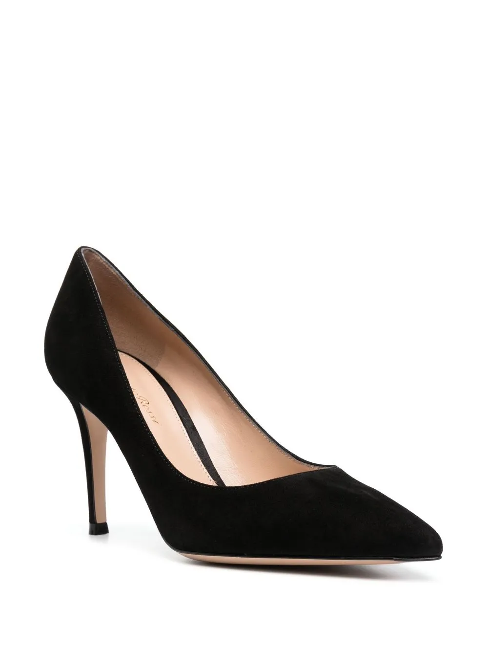 Туфли-лодочки с заостренным носком Gianvito Rossi, черный — фото 4