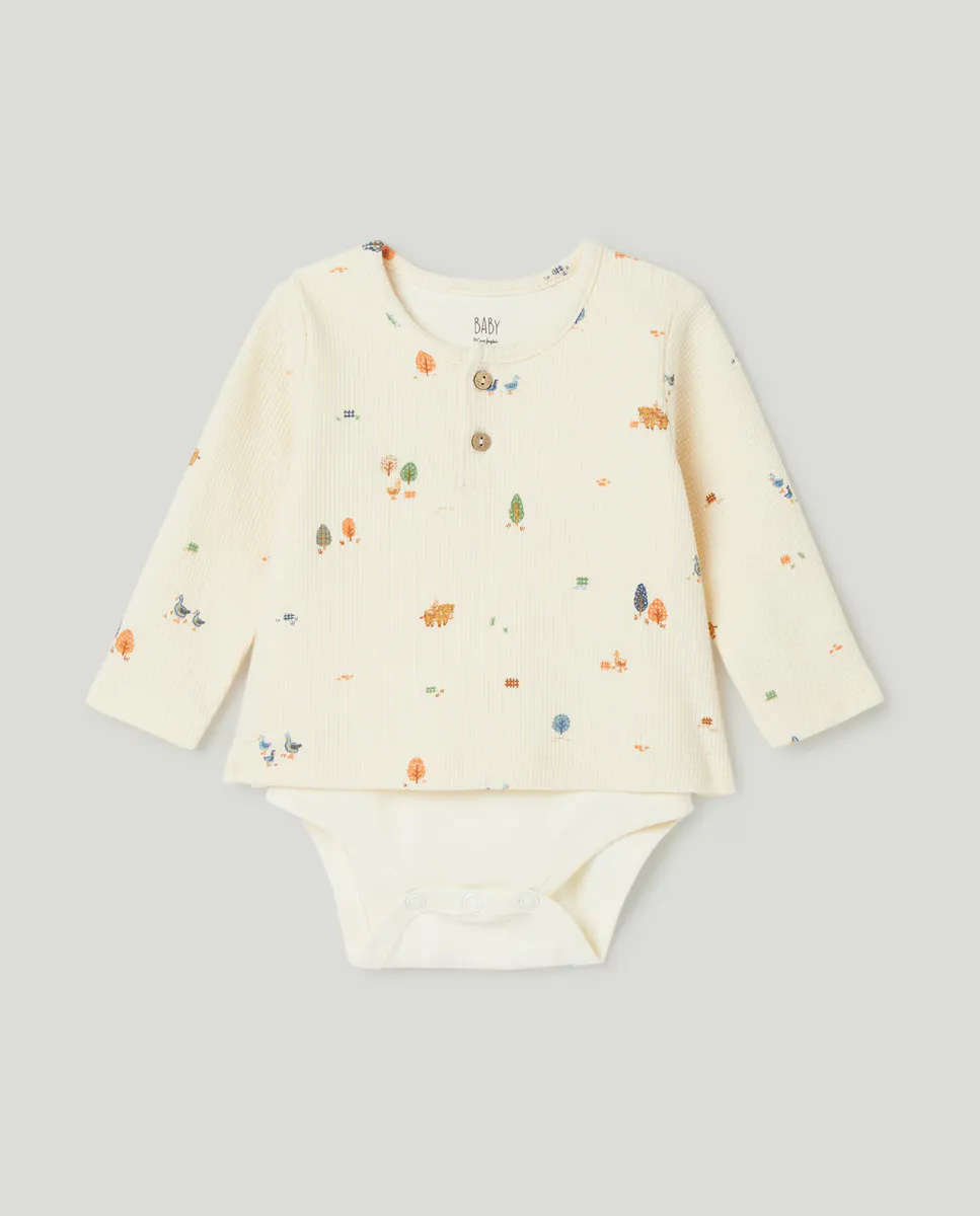 

ФУТБОЛКА-БОДИ Baby El Corte Inglés, цвет 120 Crudo