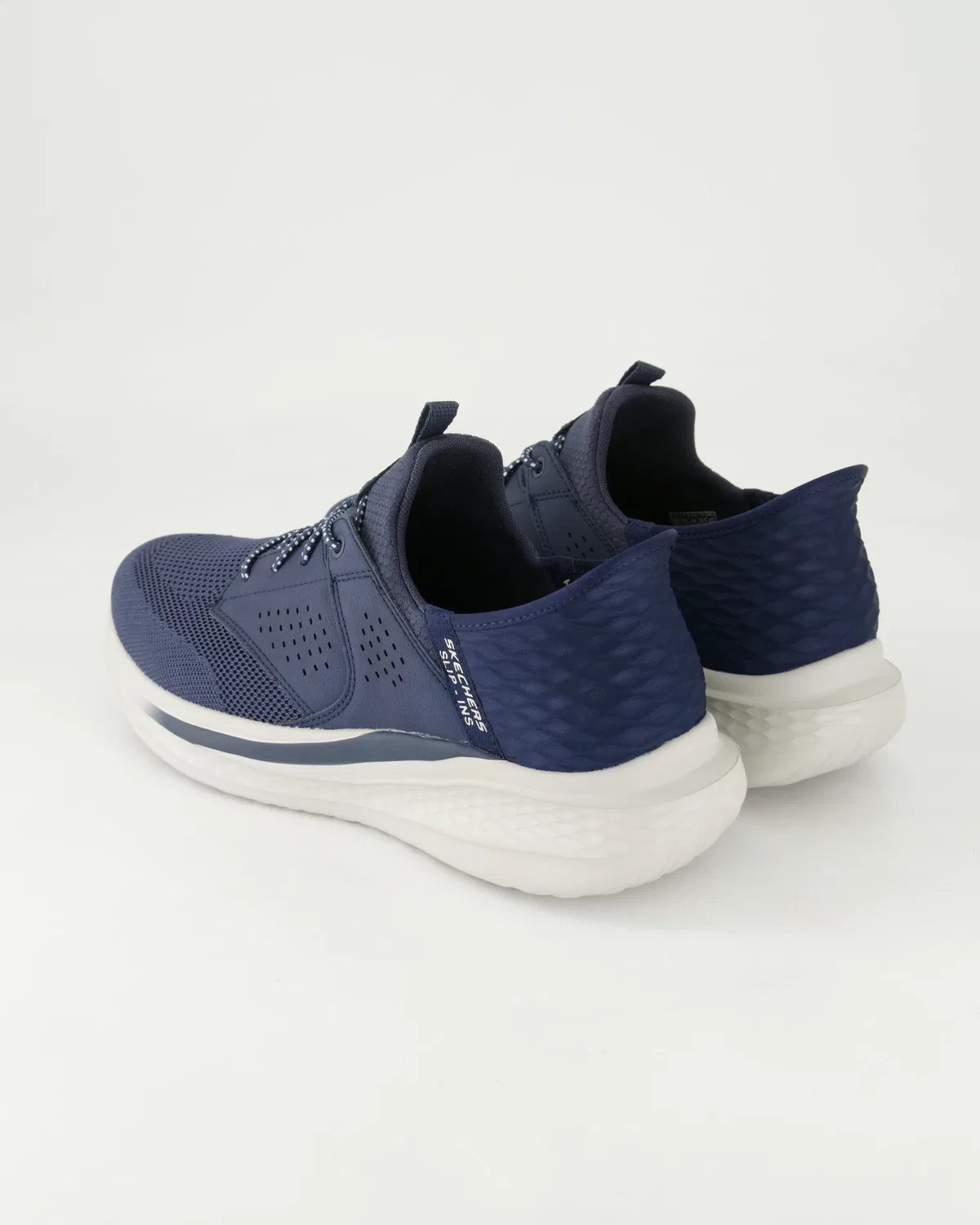 Слипоны синие Skechers, синий — фото 3