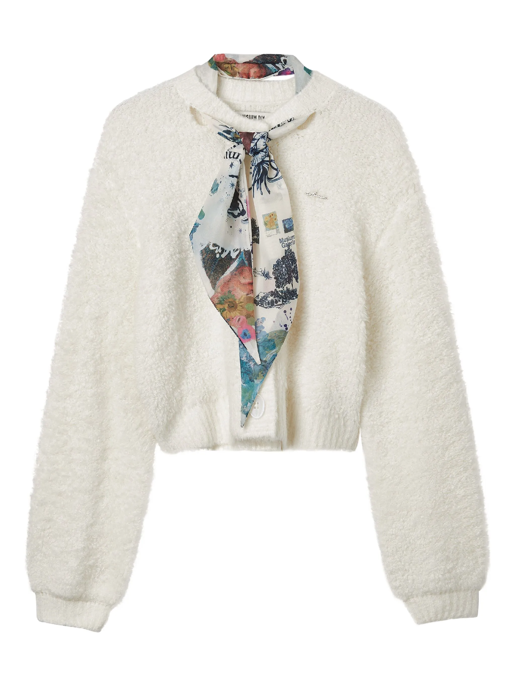 

Свитер с цветочным принтом Musium Div., нейтральный