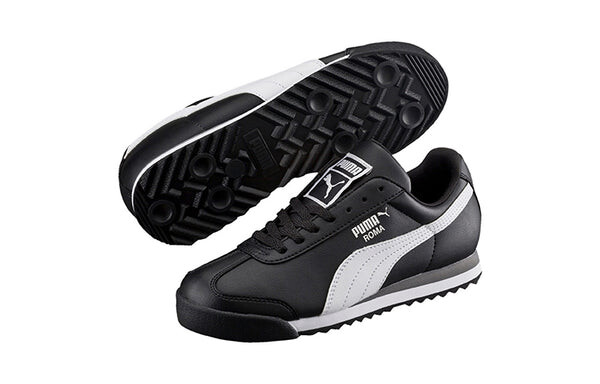 Кроссовки roma basic 'black white silver' Puma, черный — фото 3
