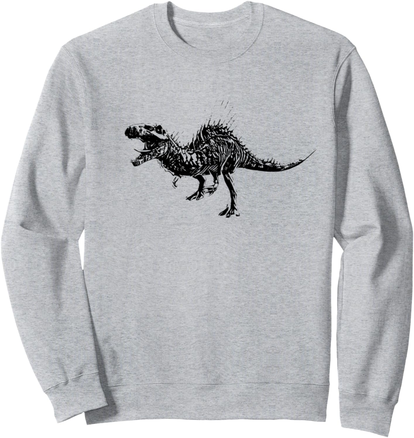 

Спинозавр Динозавр Динозав Хищник Динозавр Толстовка Spinosaurus - Dinosawa Carnivorous Dinosaur Gift For Boys, Men, And Kids, серый