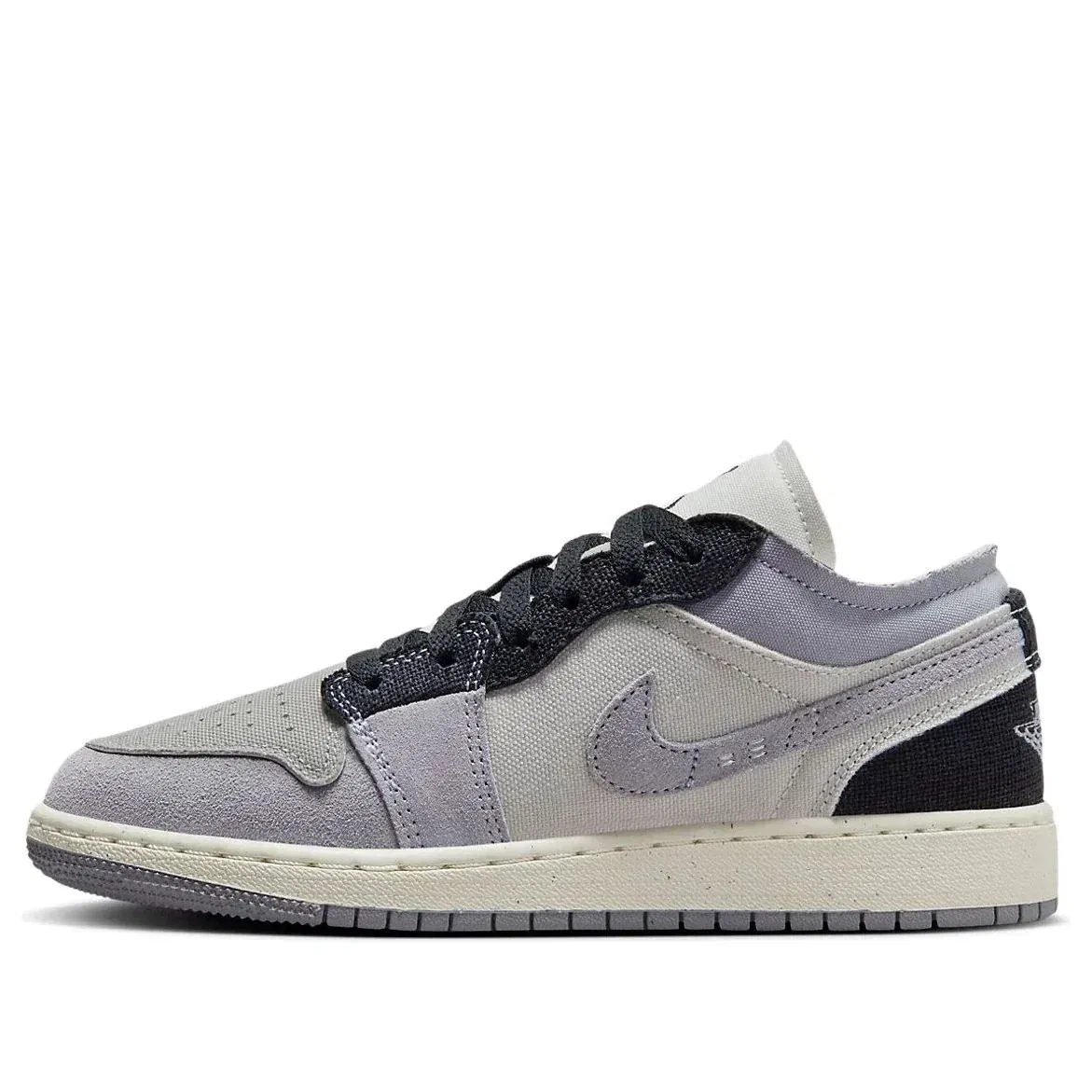 Детские кроссовки Nike Air Jordan Low SE Craft FD9088 - серые, в стиле Lifestyle HTAT125 — фото 3
