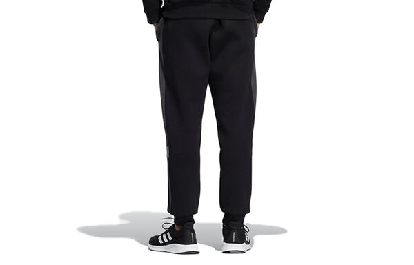 Спортивные штаны Men's adidas Side Stripe Contrasting Colors Bundle Feet Sports Pants/Trousers/Joggers Black, черный — фото 2