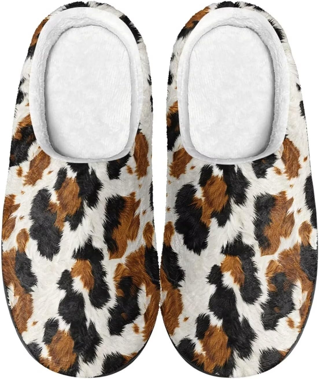 

Тапочки Mintulipy для женщин и мужчин для дома и улицы, пушистые тапочки для спальни, Cow Stripes