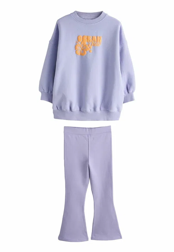 Свитшот Regular fit flare set Next, сиреневый