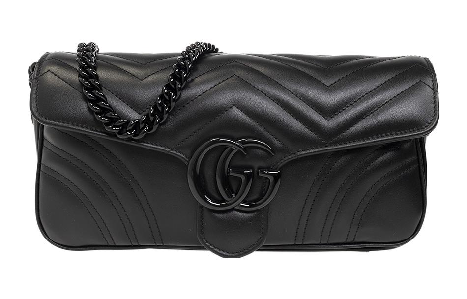 

GUCCI Сумка через плечо из кожи Marmont женская черная