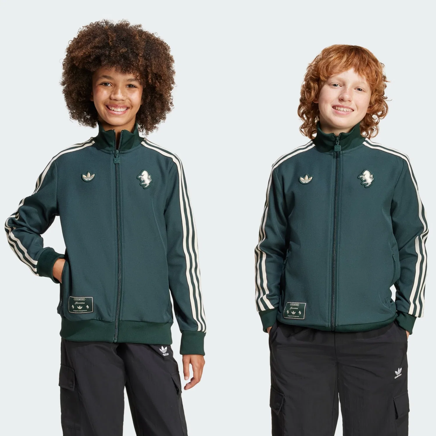 Толстовка на молнии Adidas Originals Juventus Turin Terrace Icons темно-зеленого цвета — фото 2