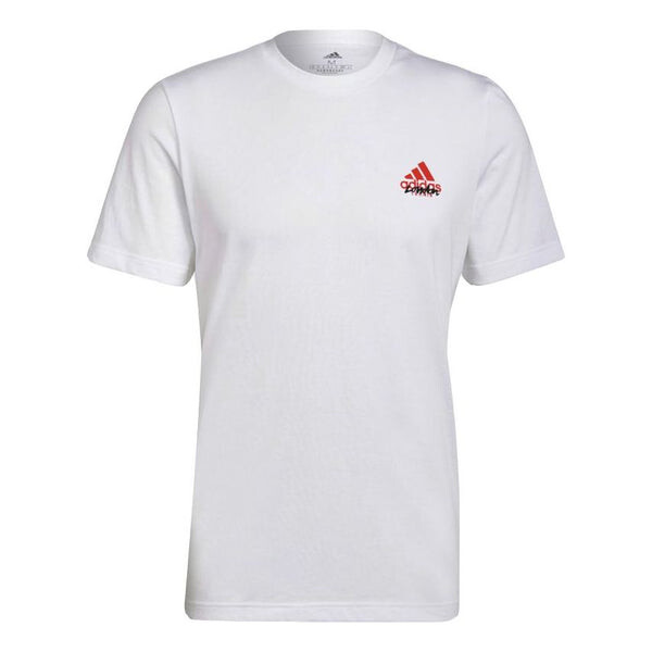 

Футболка cartoon tennis printing sport round neckshort sleeve men's white Adidas, белый