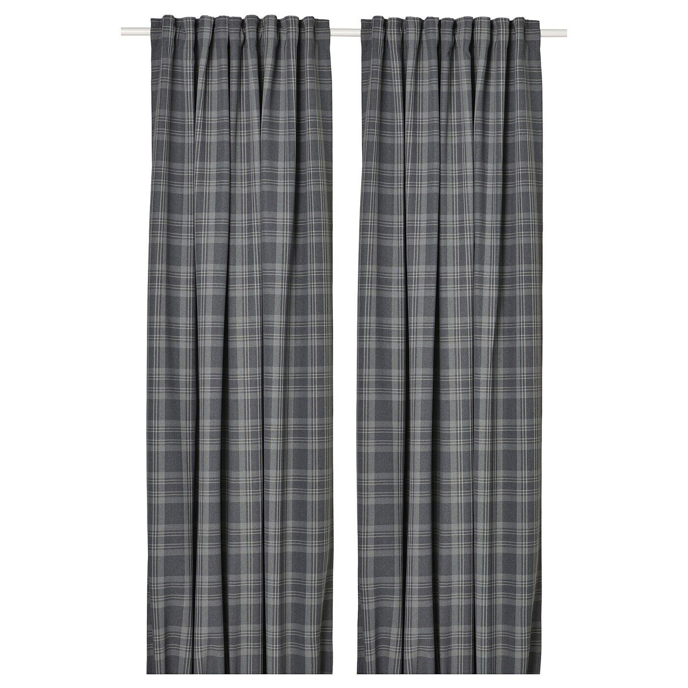 

2 шторы-гардины (затемненные), темно-серые, 145х300 см, HÄGGVECKMAL IKEA