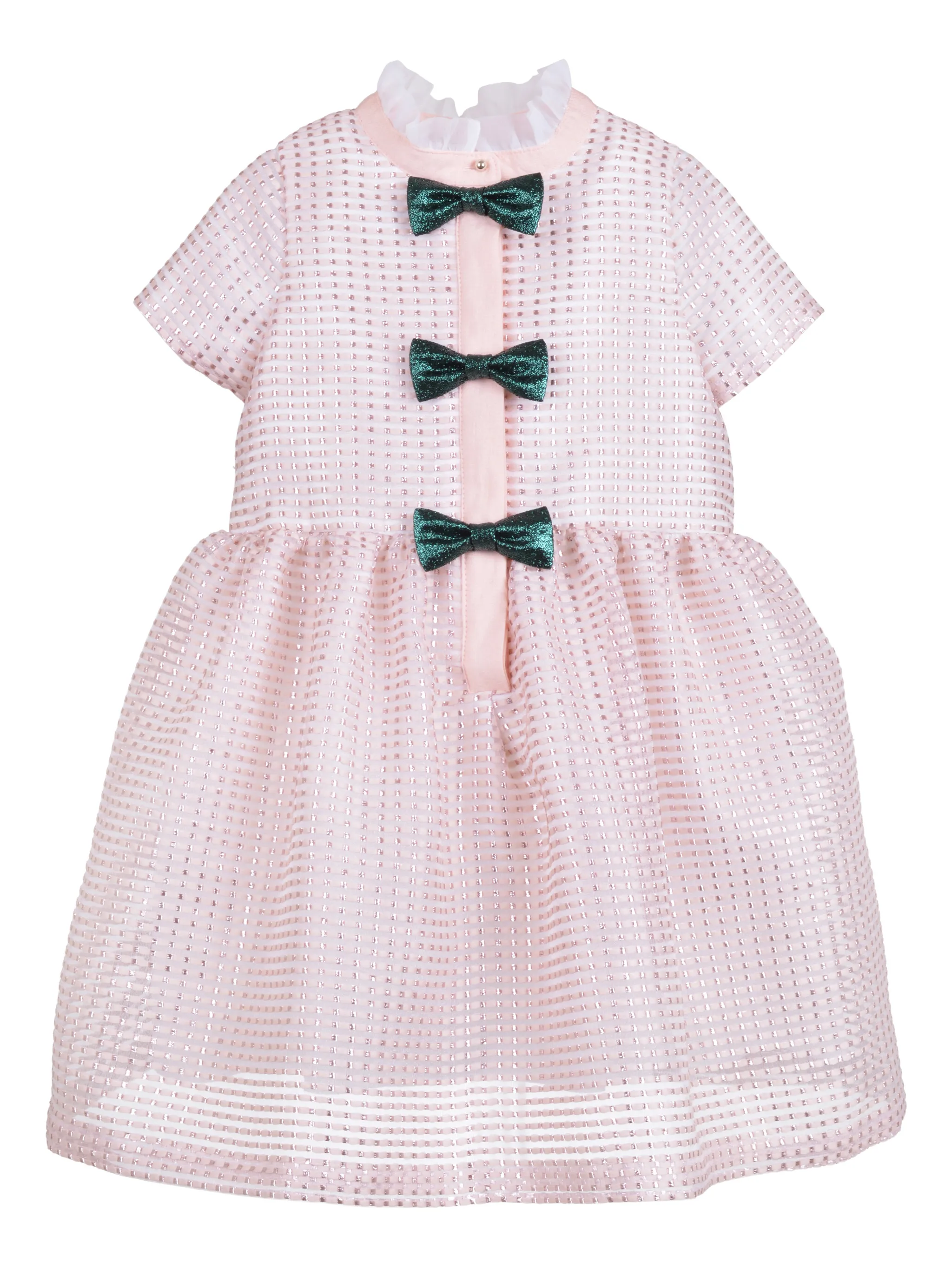 

Платье-рубашка с оборками Hucklebones London, розовый