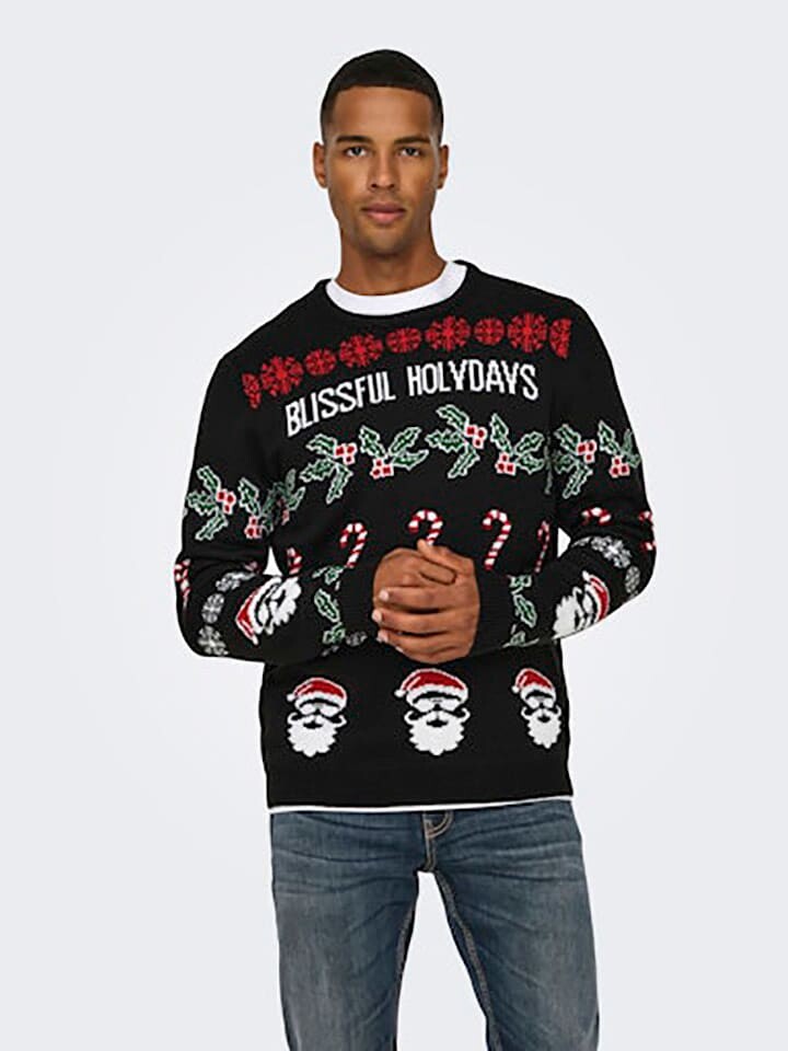 

Пуловер ONLY & SONS Pullover, черный