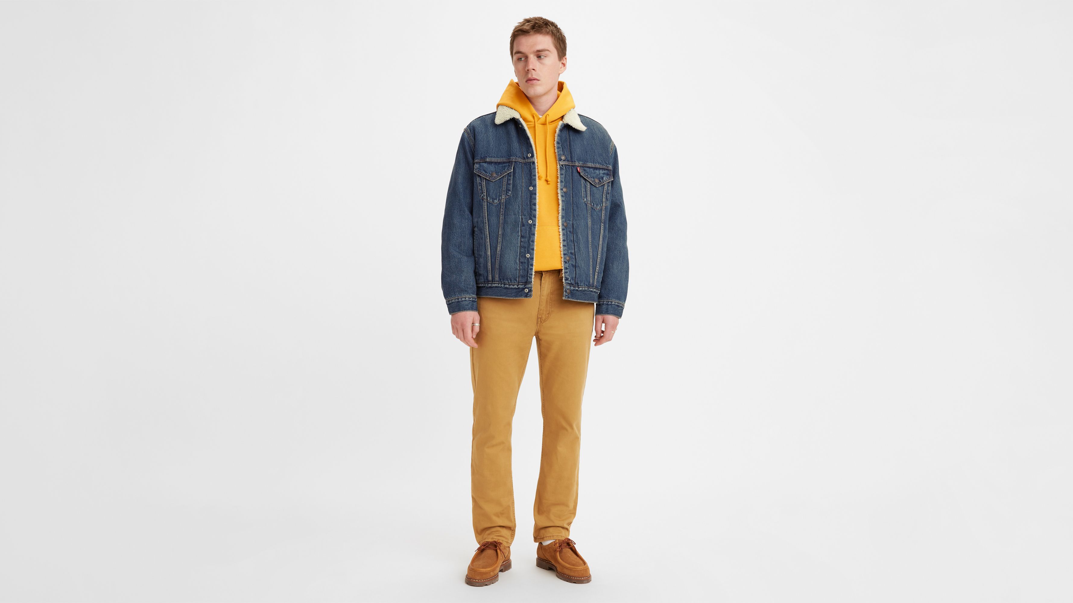 

514 Прямые мужские джинсы Levi's, цвет Soft Washed Twill - Brown