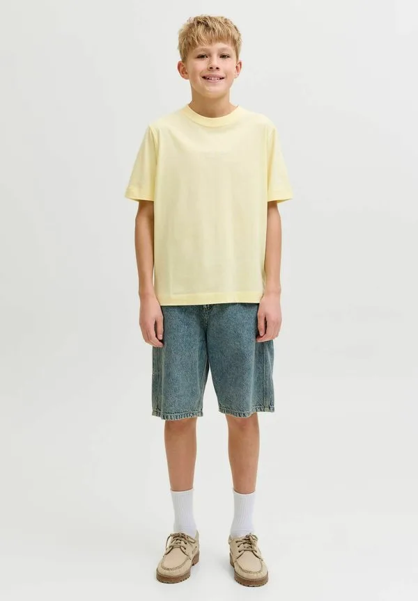 Свободные шорты, шорты свободного кроя, джинсовые шорты для подростков Jack & Jones Junior, Blue Denim — фото 2
