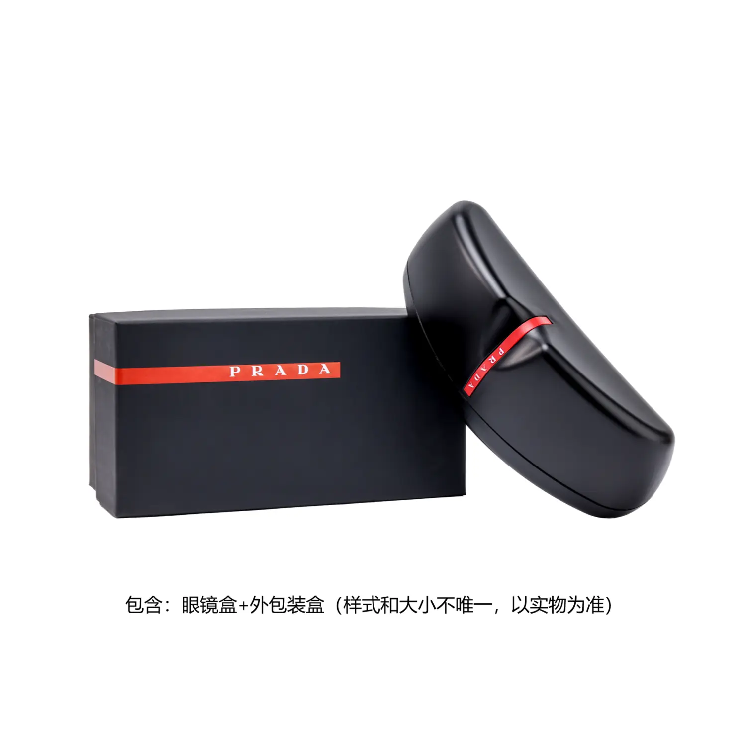 PRADA Солнцезащитные очки нестандартной формы мужские черные, Black — фото 2