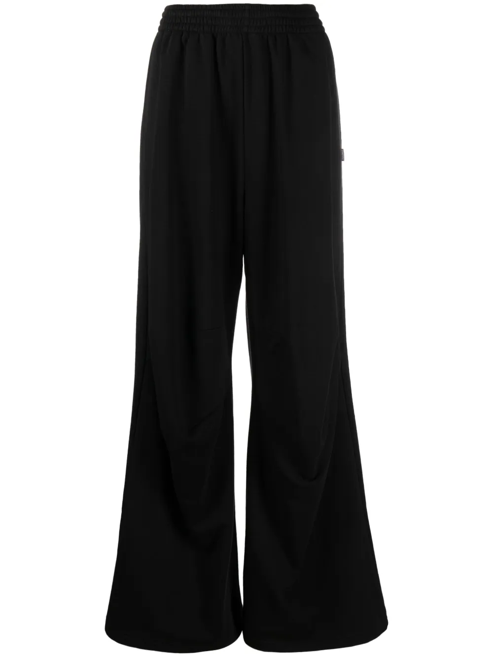 

Расклешенные брюки с завышенной талией MM6 Maison Margiela, черный