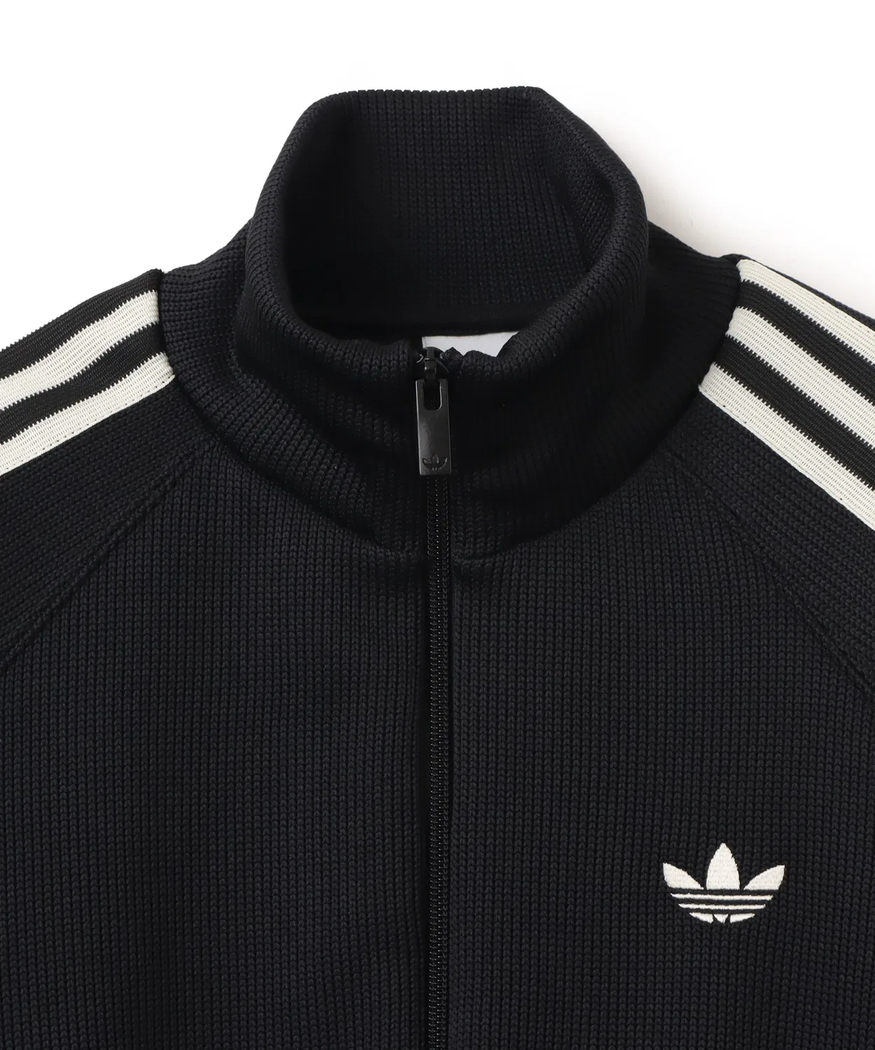 Толстовка трикотажная Adidas Knit Balloon Track Top, чёрная — фото 3